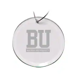 Jardine - Boston University 3'' Glass Round Ornament - Multicolor