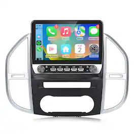 Junsun - For Mercedes Benz Vito Metris W447 2014-2020 10.1" Android15 carplay 1+32GB Car Stereo Radio GPS Navi BT WIFI RDS SWC FM - Black