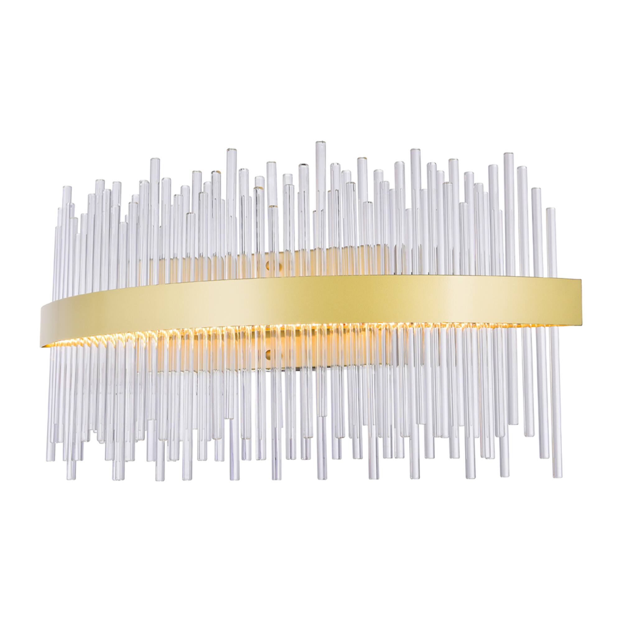 Left. CWI Lighting - Genevieve LED Wall Sconce With Medallion Gold Finish - Medallion Gold.