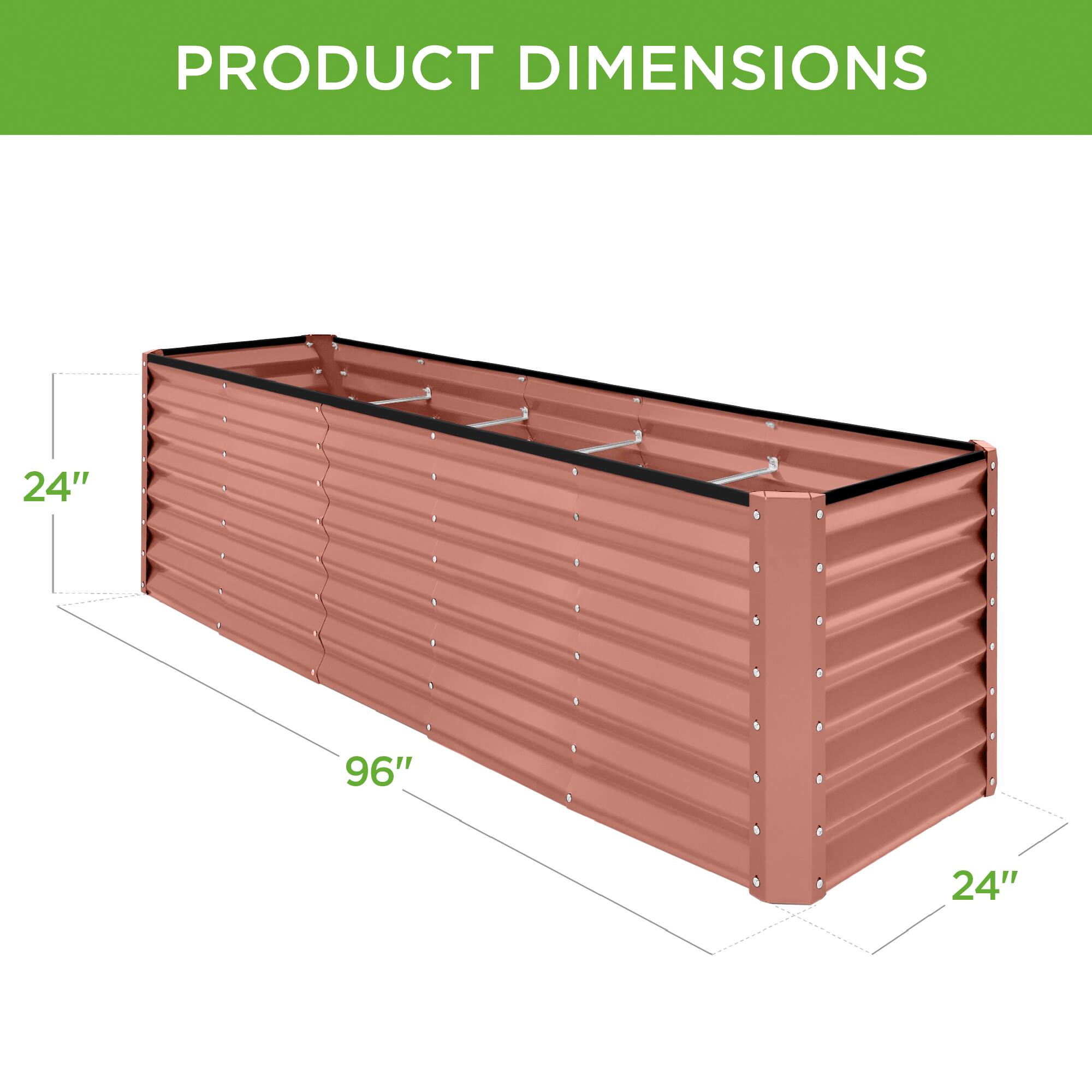 PRODUCT DIMENSIONS

24"  
96"  
24"