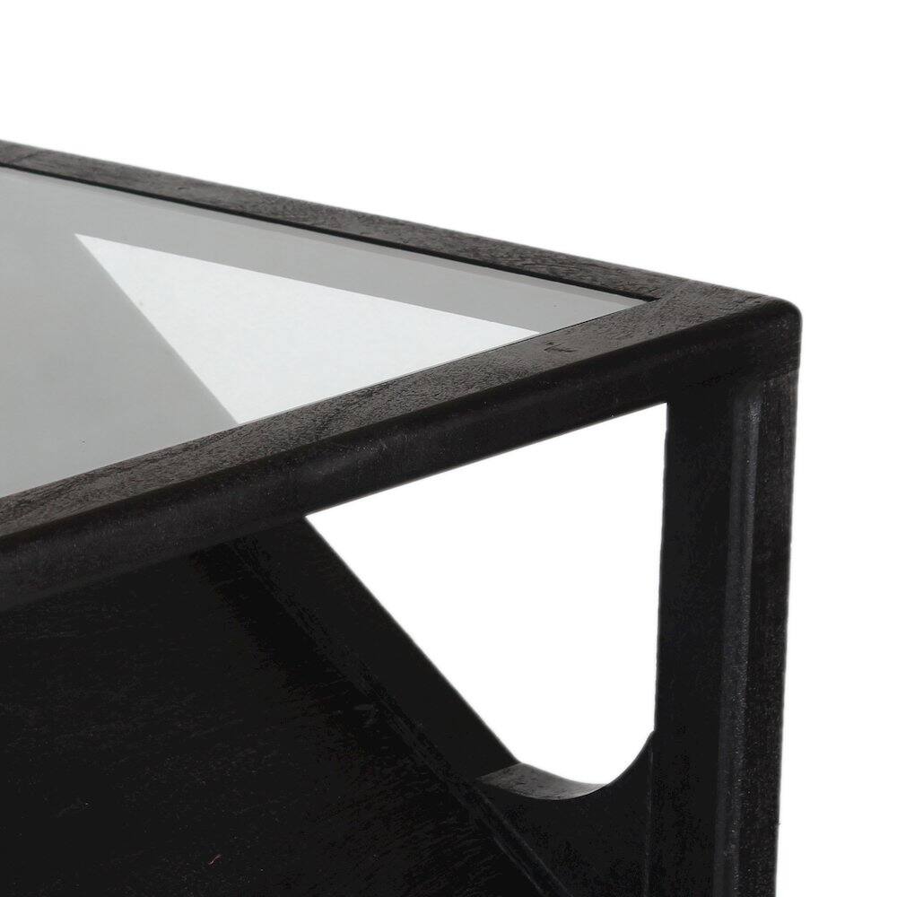 Alt View 6. Porter Designs - Canberra Solid Mango Wood Console Table - Black.