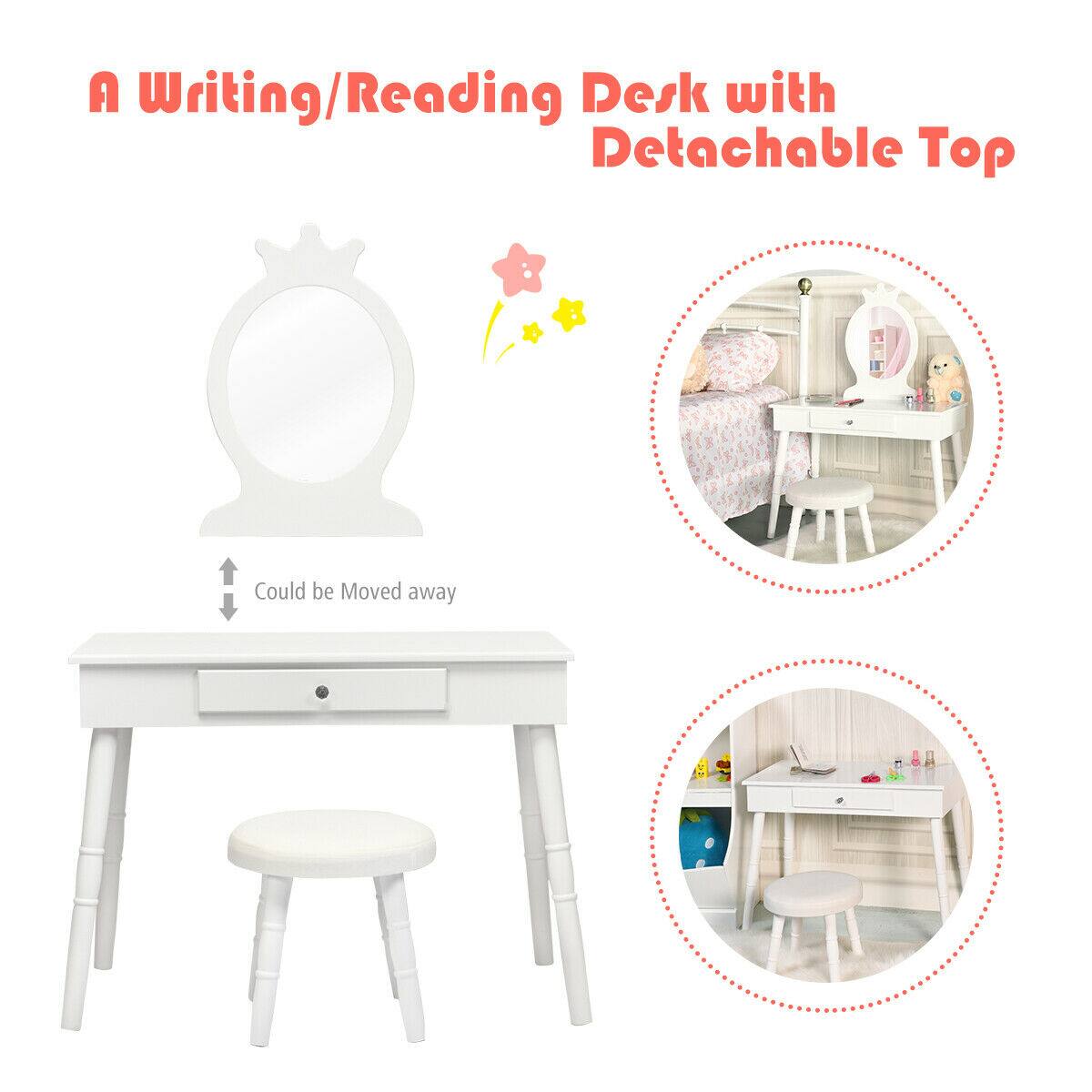 A Writing/Reading Desk with Detachable Top Could be Moved away