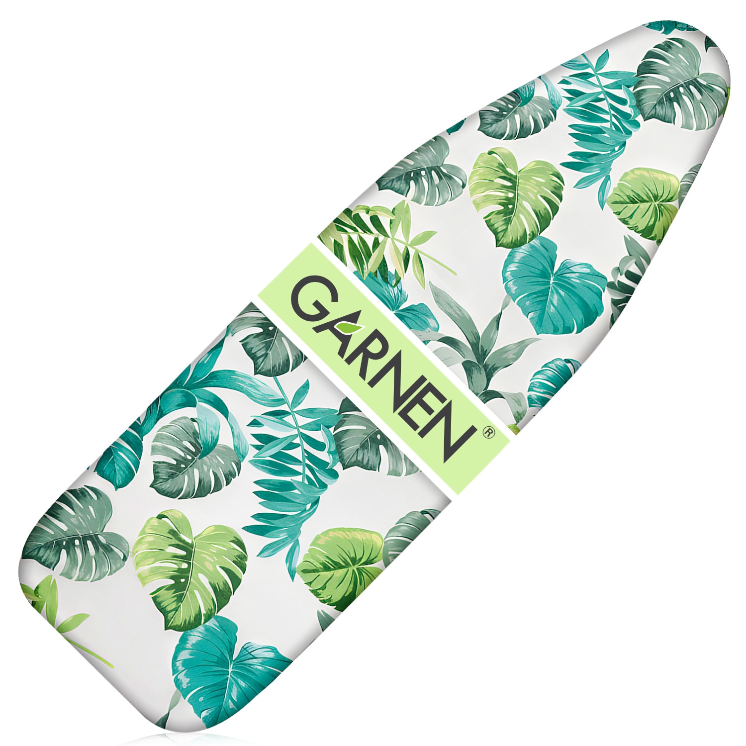 Garnen - Ironing Board Cover and Pad Replacement 15"x54", Iron Board Cover With Padding Extra Thick Ironing Board Cover, Tropical - Green|Blue