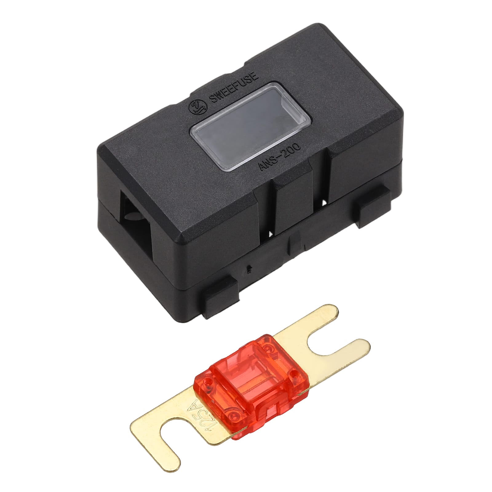 Unique Bargains - 200A 125V ANL Fuse Holder Kit, 125A Fuse Inline Block Box for Automotive Marine Audio Video System - Red price history on PriceWatchPro