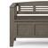 Alt View 15. Simpli Home - Adams SOLID WOOD 48 inch Wide Contemporary Entryway Storage Bench in Farmhouse Grey - Farmhouse Grey.