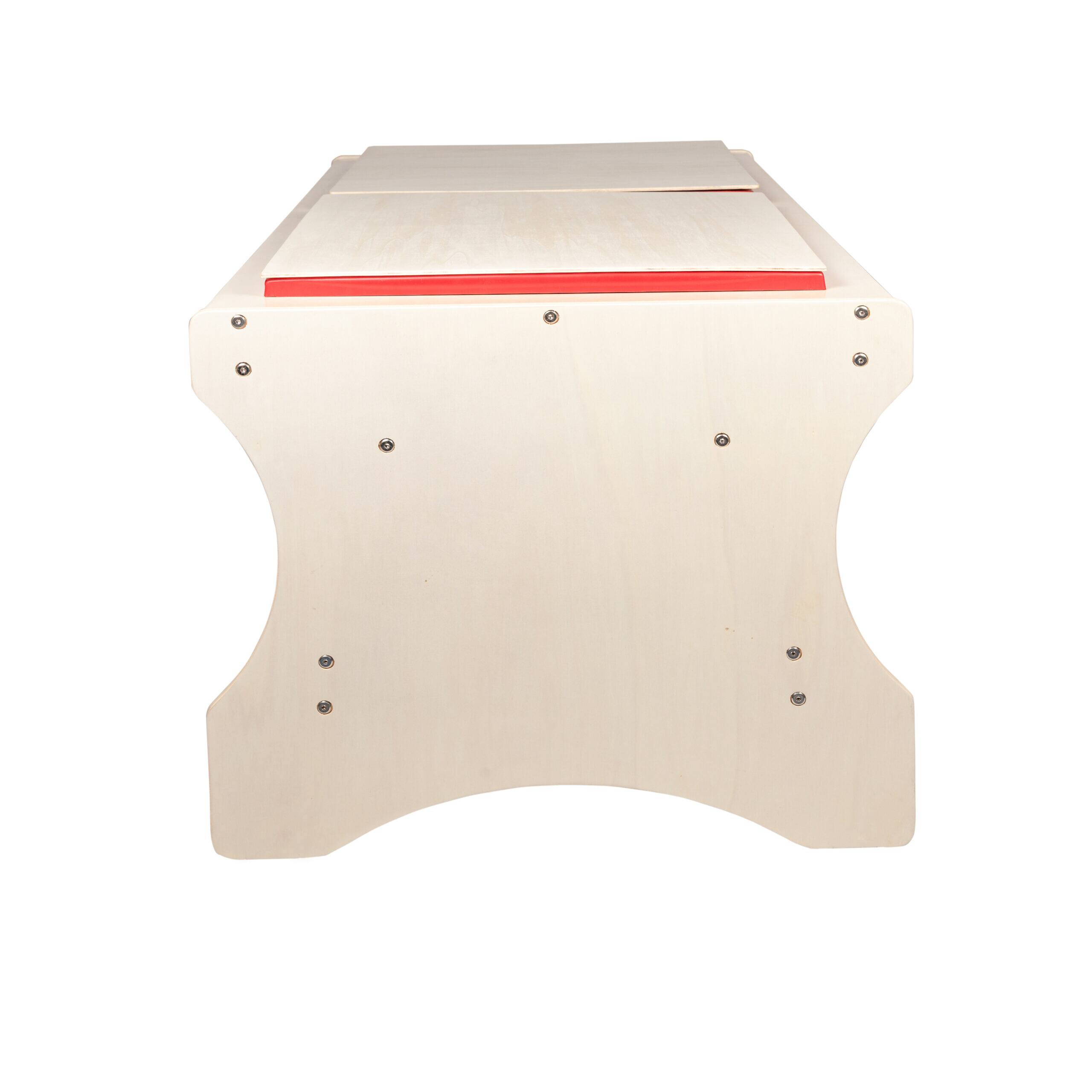 Left. Children's Factory - Mobile Sand and Water Table - Assembled.