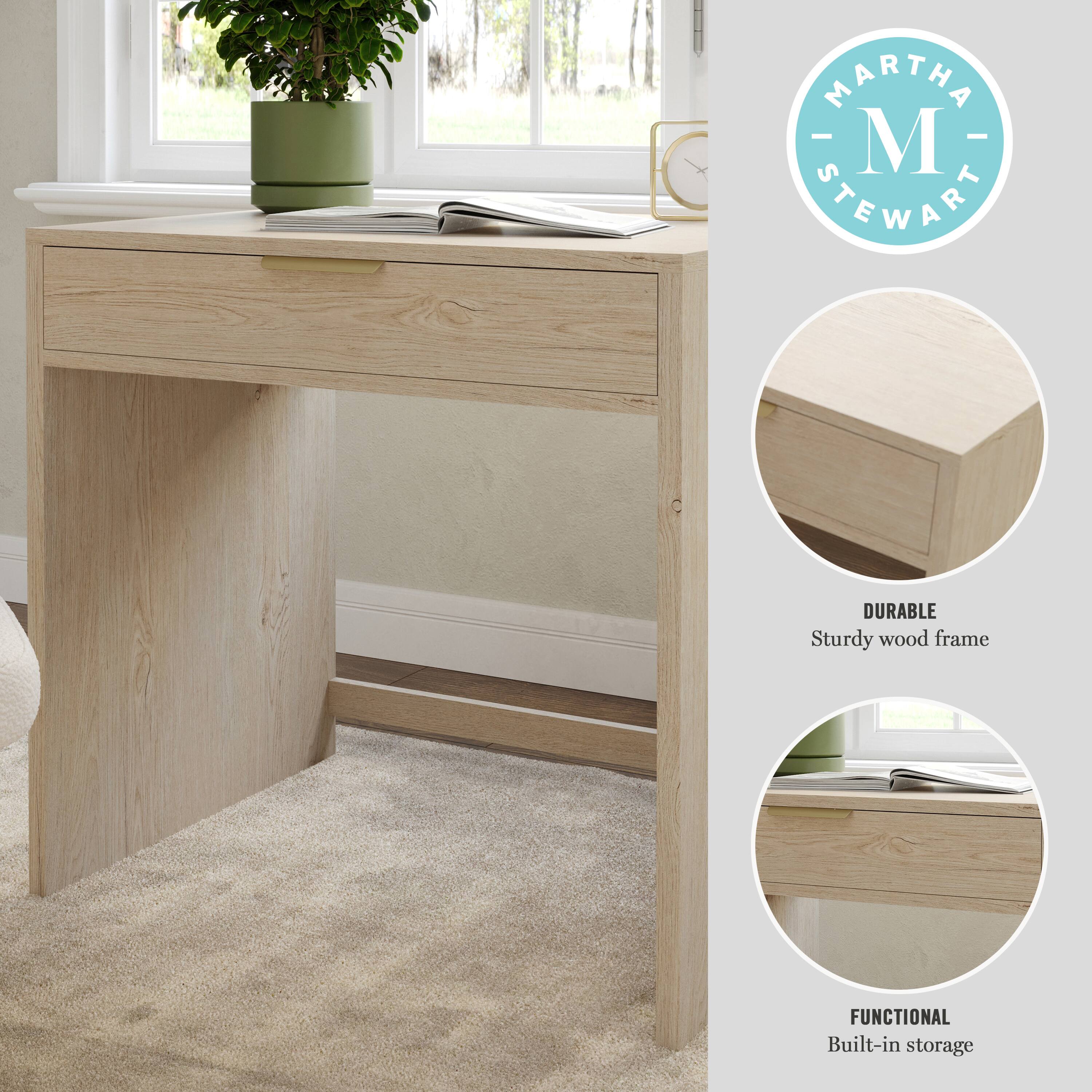 MARTHA STEWART DURABLE Sturdy wood frame FUNCTIONAL Built-in storage