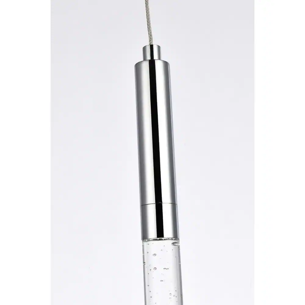 Alt View 4. Elegant Lighting - Ruelle 1 light Chrome Pendant - Chrome.