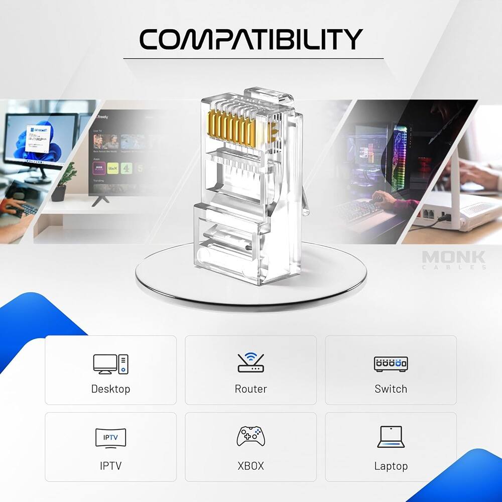 COMPATIBILITY

- Desktop
- Router
- Switch
- IPTV
- XBOX
- Laptop