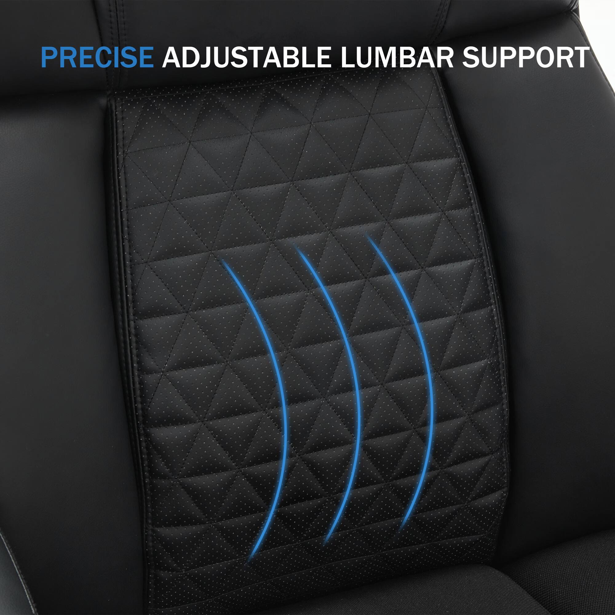 PRECISE ADJUSTABLE LUMBAR SUPPORT