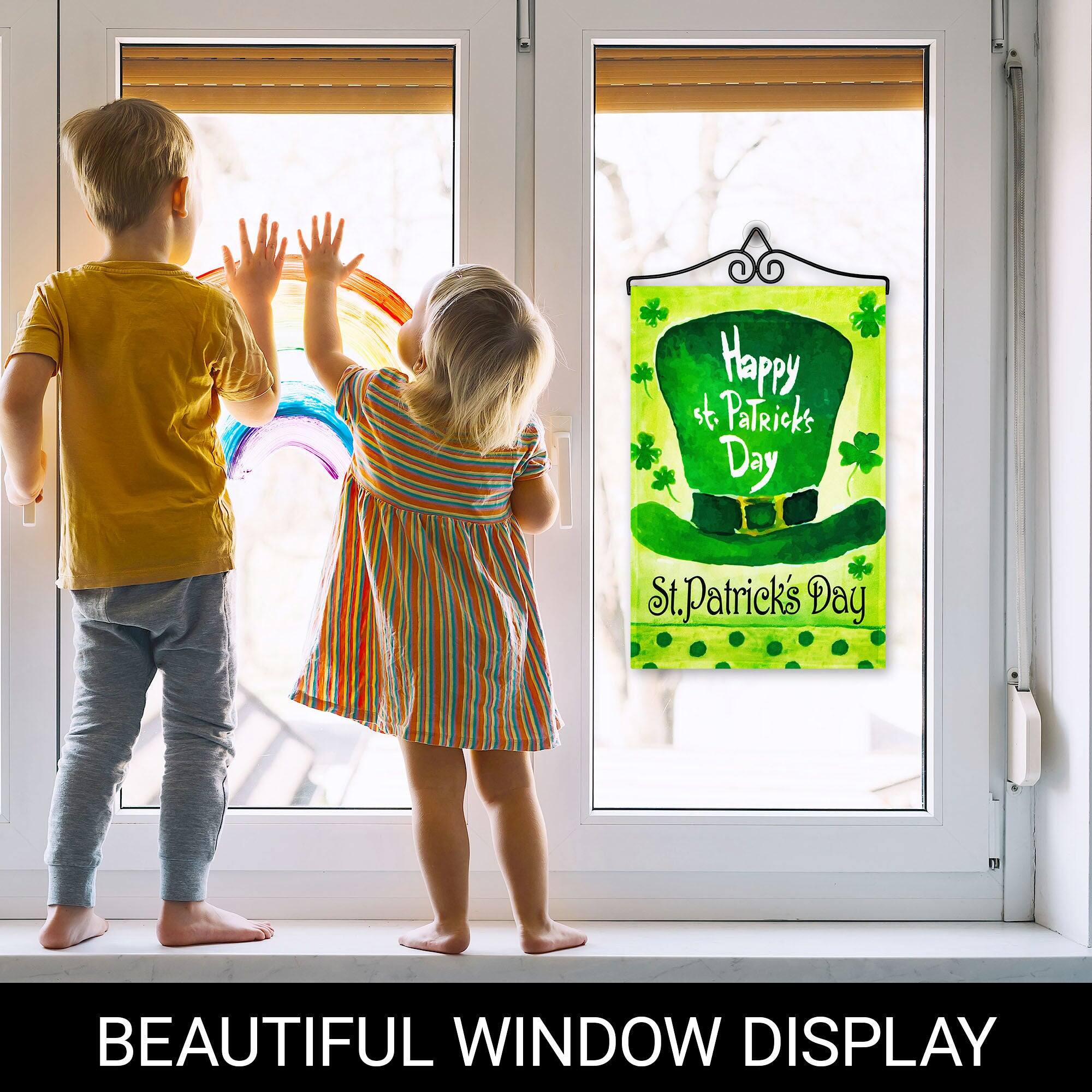 Happy St. Patrick's Day  
St. Patrick's Day  
BEAUTIFUL WINDOW DISPLAY