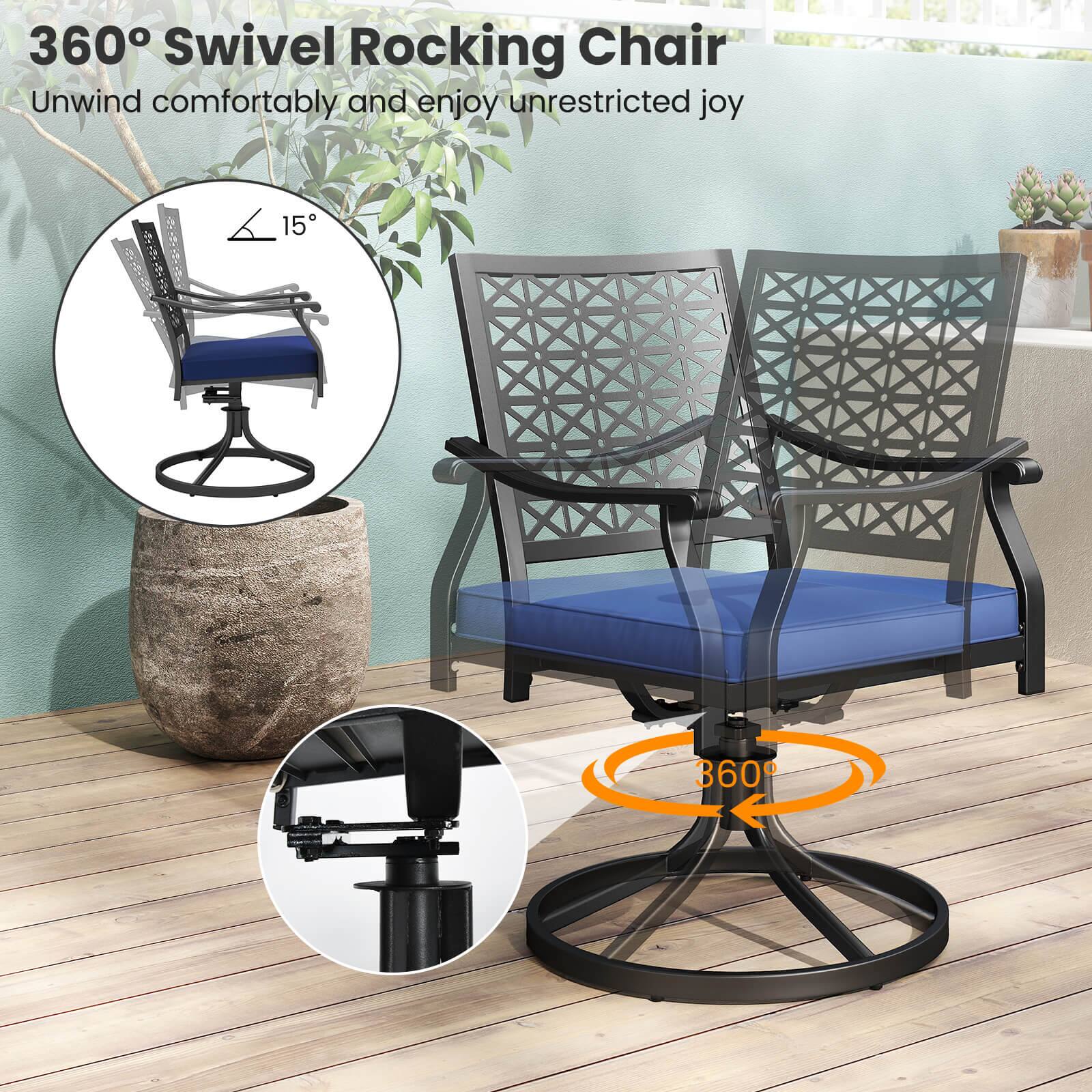 360° Swivel Rocking Chair
Unwind comfortably and enjoy unrestricted joy
15°
360°