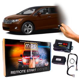 MPC - OEM Activated Remote Starter For 2009-2010 Toyota Venza Dot-Key - T-Harness - Black