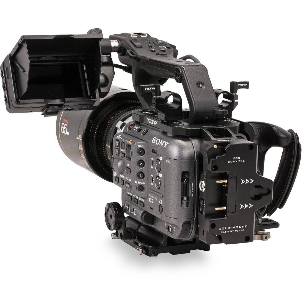TRTH THF DRON 65. TILTA BA SONY 1 2 3 000 DISPLAY w 4K. A I g FOR BONT FX GOLD-MOUNT BATTERY PLATE