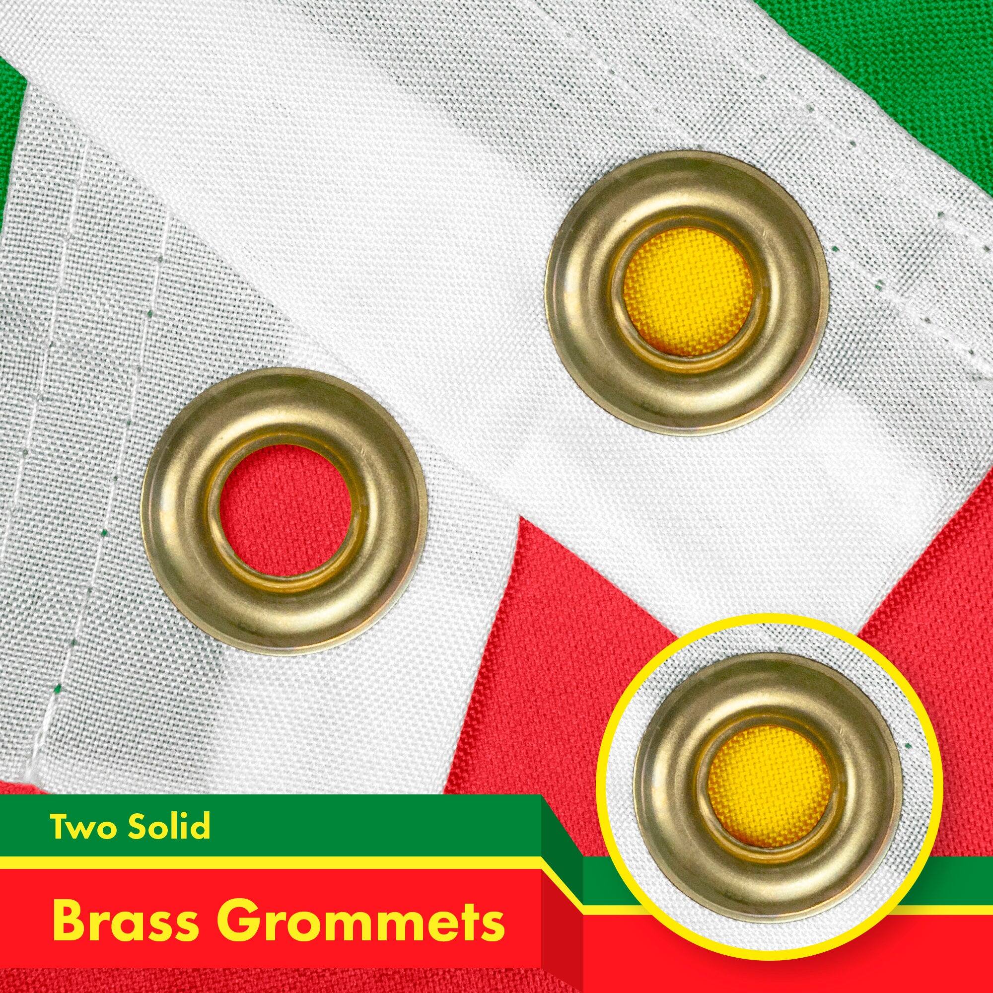 Two Solid Brass Grommets