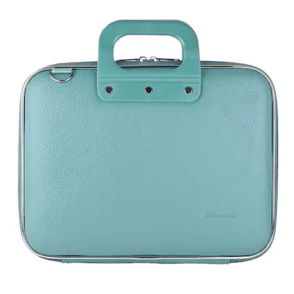 Front. Kitcheniva - Leather Laptop Shoulder Bag Carry Case For 11" To 12" Laptop Blue - Blue.