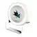 Front. Keyscaper - San Jose Sharks Linen Print Nightlight Charger & Bluetooth Speaker - White.