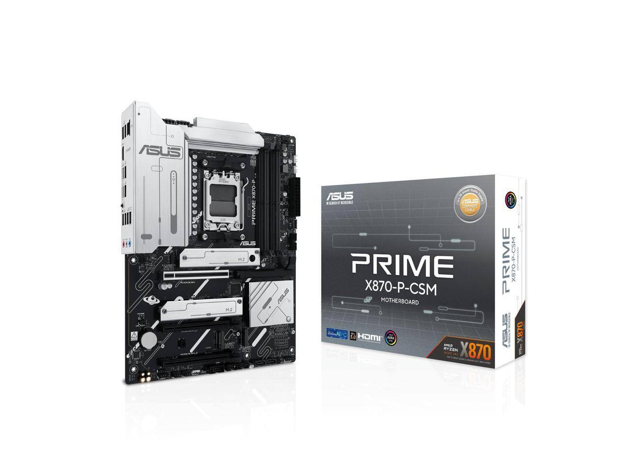 ASUS PRIME X870-P-CSM  
ASUS M2  
ASUS WWW.ASUS.COM  
ASUS CORPORATE STABLE  
PRIME X870-P-CSM  
MOTHERBOARD  
PC 5.0  
HDMI  
RYZEN