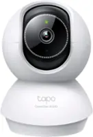 TP-Link - Tapo Pan-Tilt 360° Viewing Coverage, 2K Crystal-Clear Video, Home Security Camera - No Monthly Fees - White - Front_Zoom