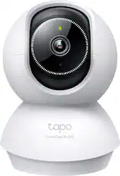 TP-Link - Tapo 360º Pan/Tilt 2K QHD Home Security Camera - No Monthly Fees - White - Front_Zoom