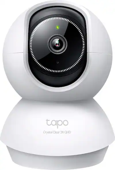 TP Link Tapo 360º Pan/Tilt 2K QHD Home Security Camera No Monthly Fees White TCB72 - Best Buy