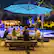 Alt View 1. Costway - 10FT Cantilever Solar Powered 32LED Lighted Patio Offset Umbrella Outdoor - Turquoise.