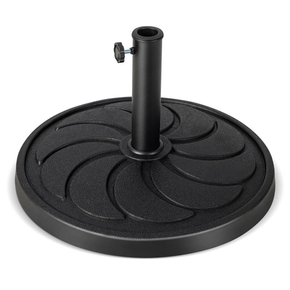 Front. Pefilos - Umbrella Base, 40LBS 21.5Inch Round Outdoor Umbrella Base for Outdoor Patio Market Table Umbrella - Black.