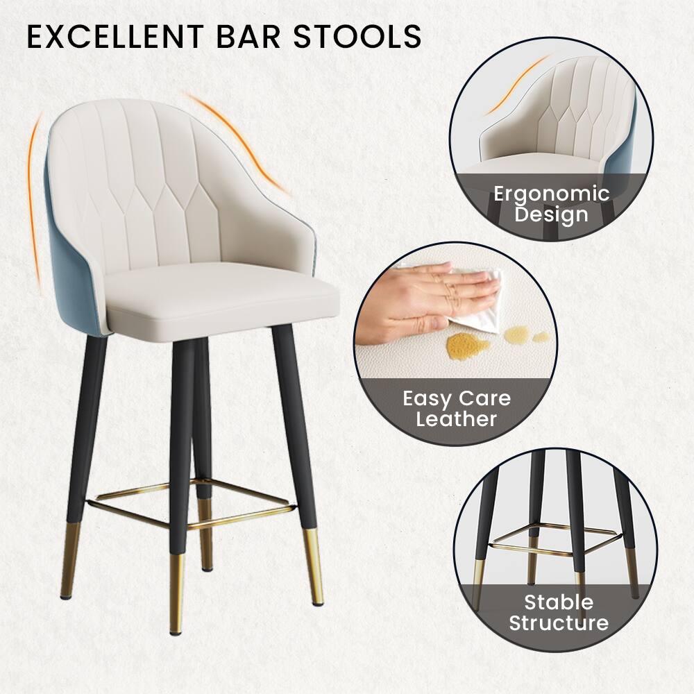 EXCELLENT BAR STOOLS

- Ergonomic Design
- Easy Care Leather
- Stable Structure