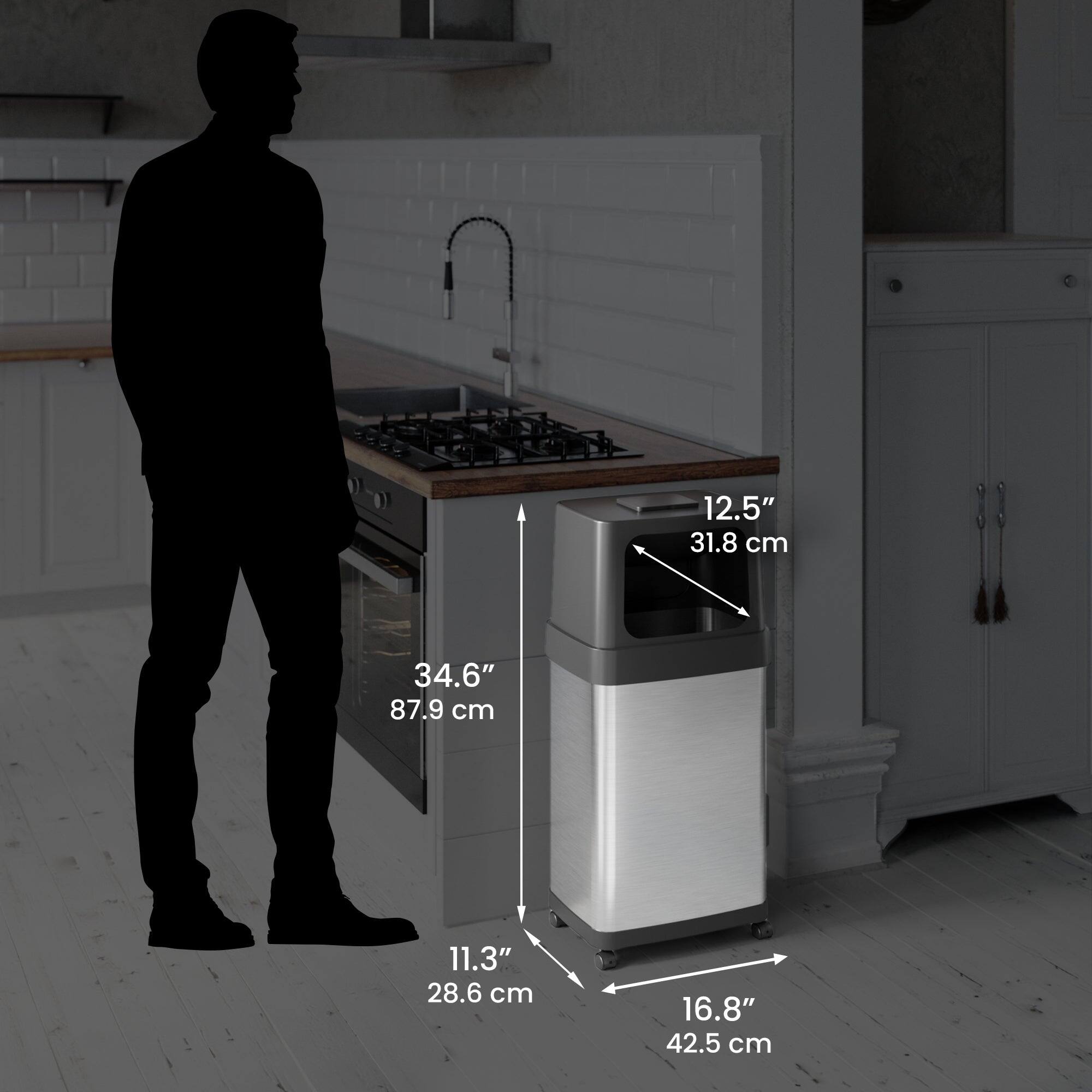 - 12.5" 31.8 cm
- 34.6" 87.9 cm
- 11.3" 28.6 cm
- 16.8" 42.5 cm