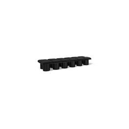 Meridian Furniture - Pavilion Bench - Black Boucle Fabric