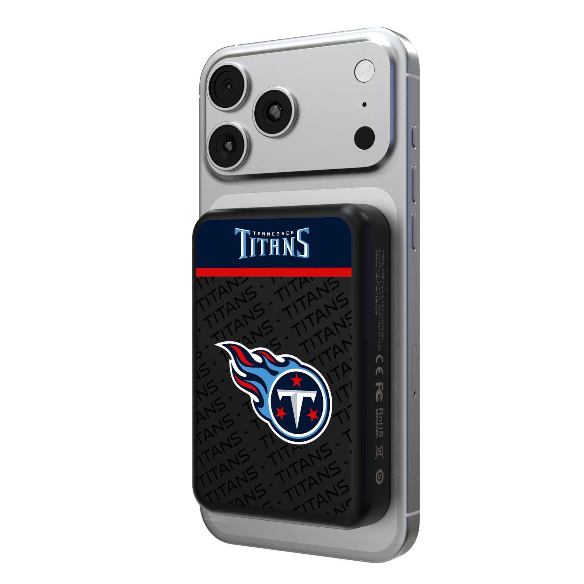 Keyscaper - Tennessee Titans Endzone Plus Wireless Power Bank - Multicolor
