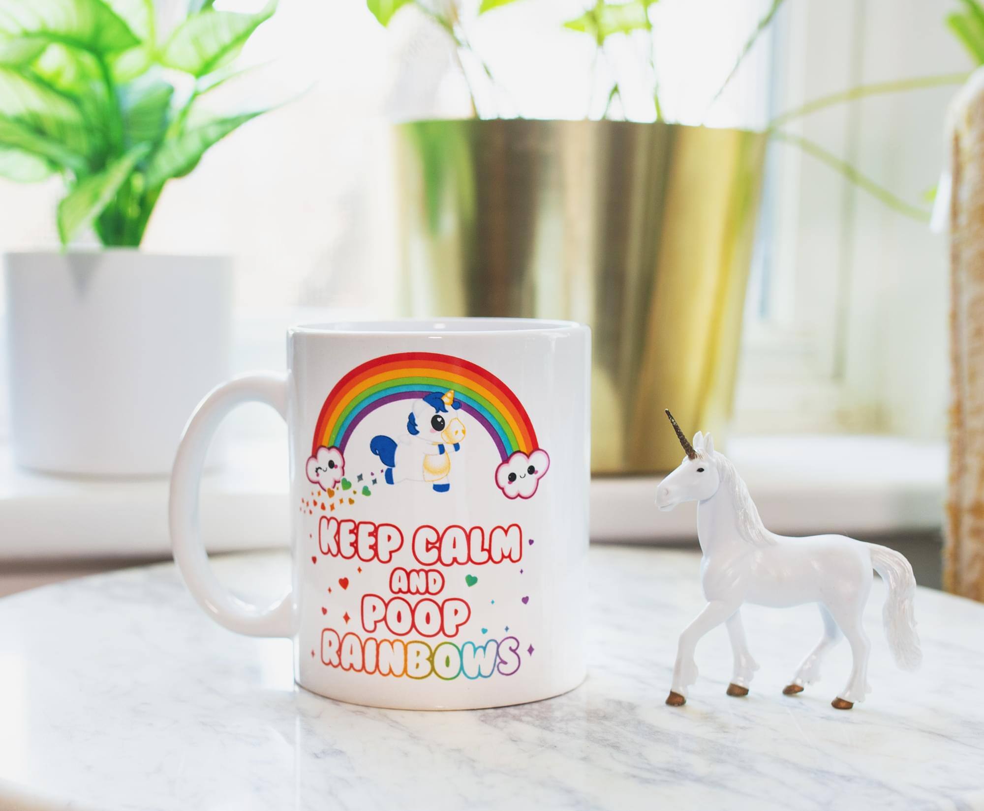 KEEP CALM AND POOP RAINBOWS
