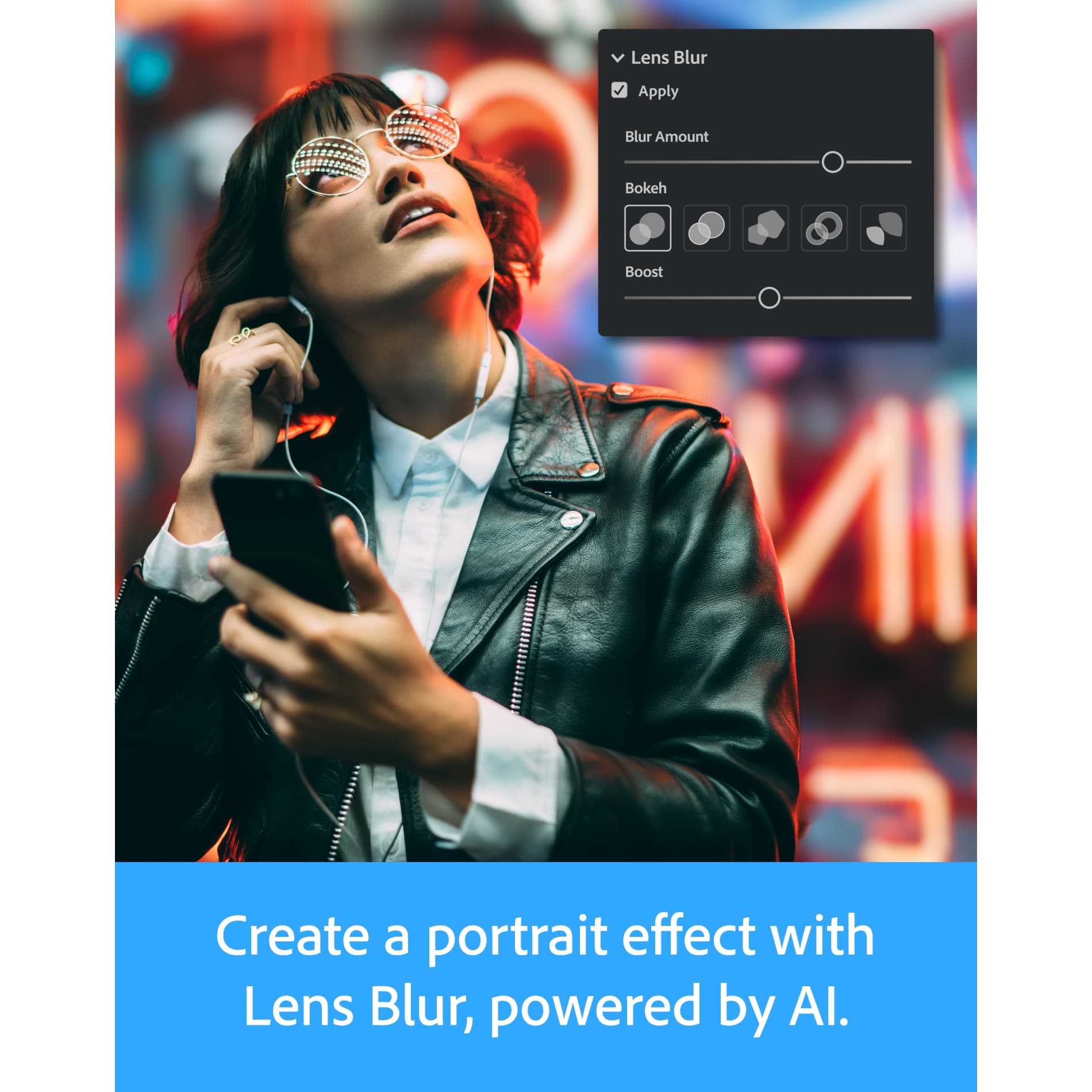 Create a portrait effect with Lens Blur, powered by AI.