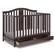 Front. Graco - Solano 5-in-1 Convertible Crib with Drawer - Espresso.