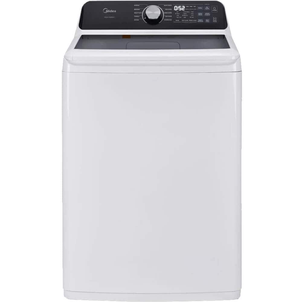 Midea - 4.4 Cu. Ft. White Top Load Smart Washer - Color