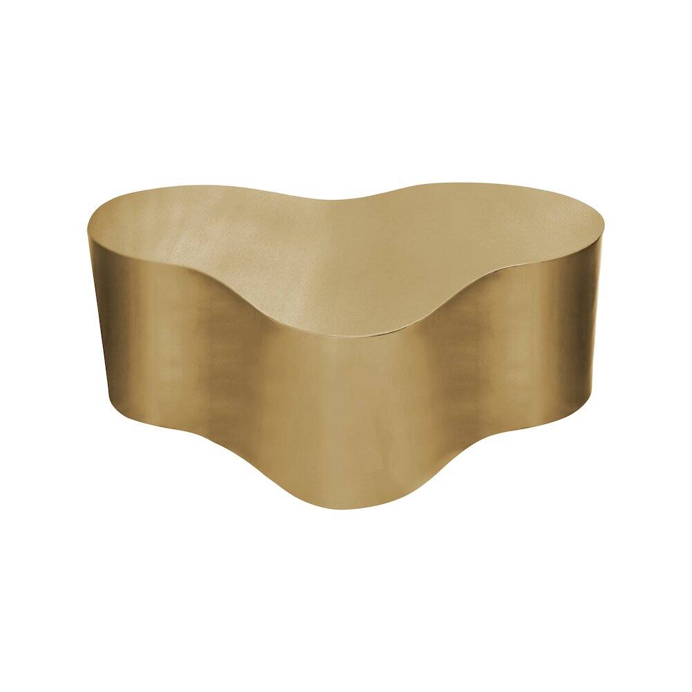 Alt View 2. Meridian Furniture - Tevere Coffee Table - Brushed Gold.