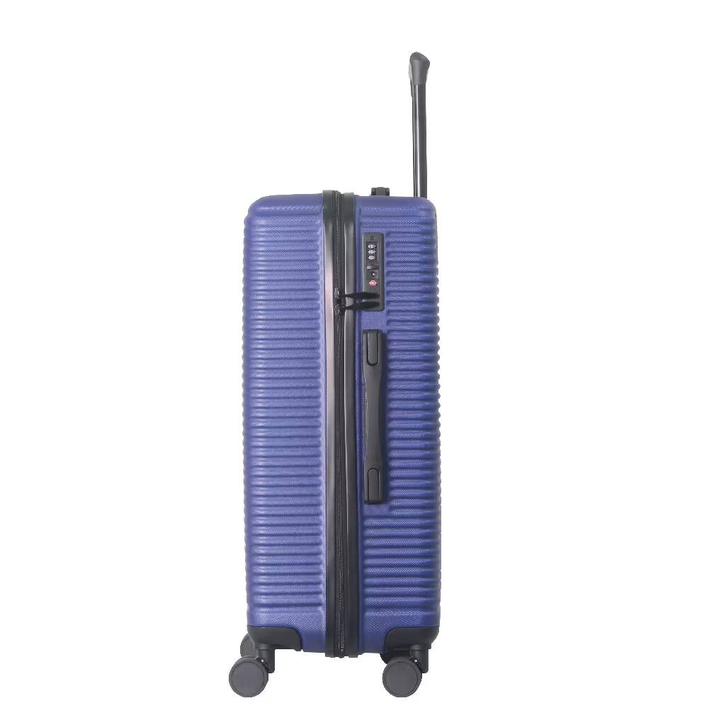 Alt View 6. Bestier - 3-Piece ABS Hardshell Luggage Set (20”/24”/28”) with Spinner Wheels, TSA Lock & Lightweight Design - Dark Blue.