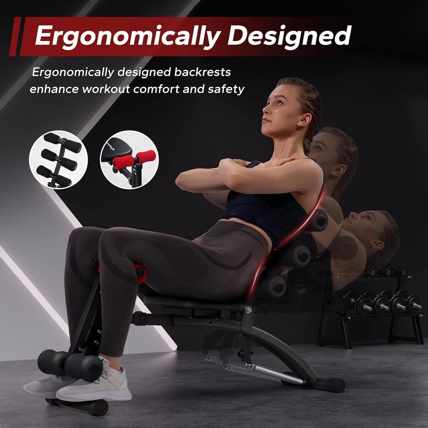 NEW MERACH Ab Trainer Abdominal Workout Bench Exerciser Home