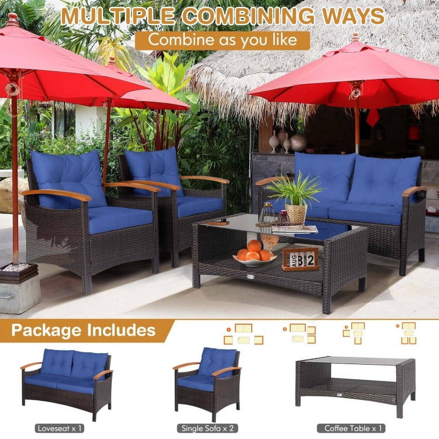 MULTIPLE COMBINING WAYS  
Combine as you like  

Package Includes  
Loveseat x 1  
Single Sofa x 2  
Coffee Table x 1