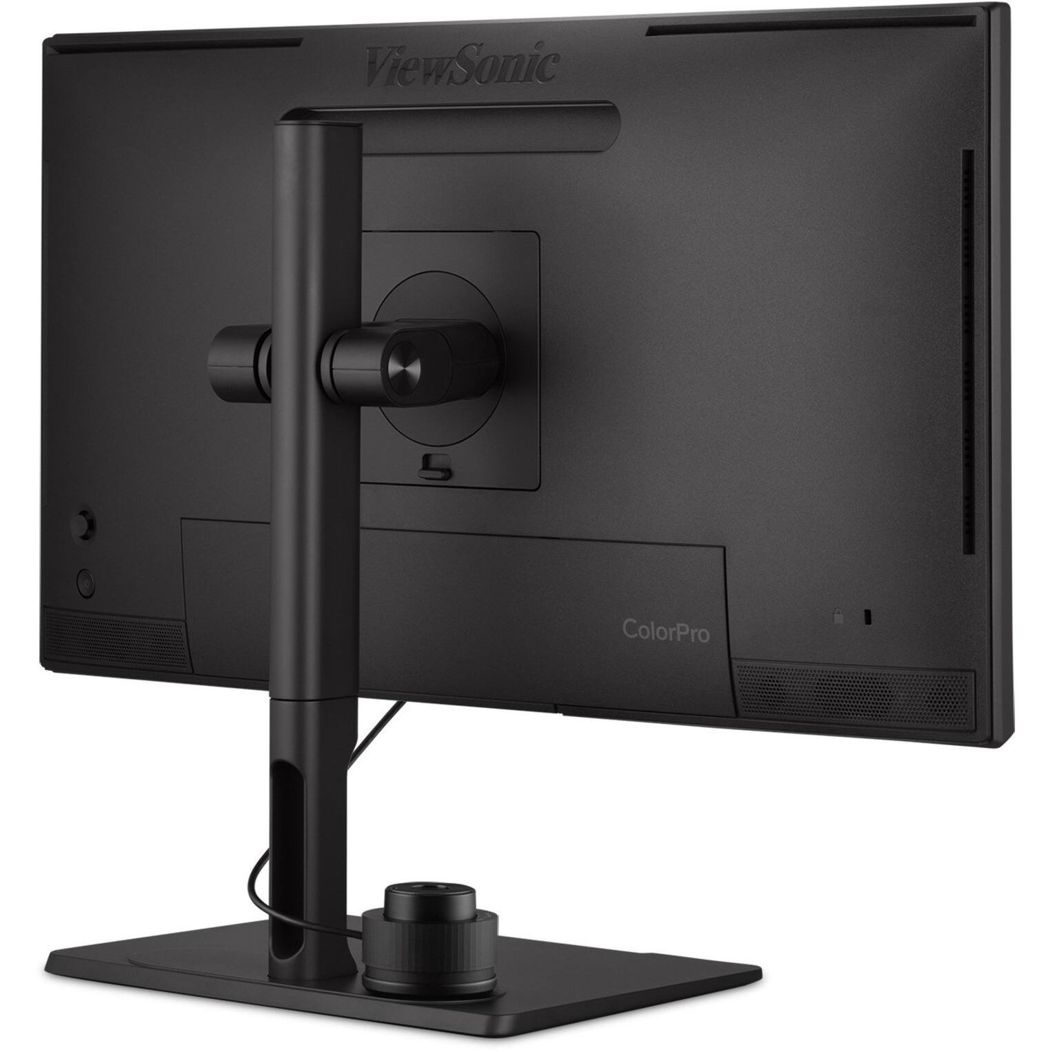 Alt View 24. ViewSonic - ColorPro 27&amp;quot; ColorPro 4K UHD IPS Monitor with ColorPro Wheel True 10-Bit Color, 90W USB C 27 LCD 4K UHD - Black.