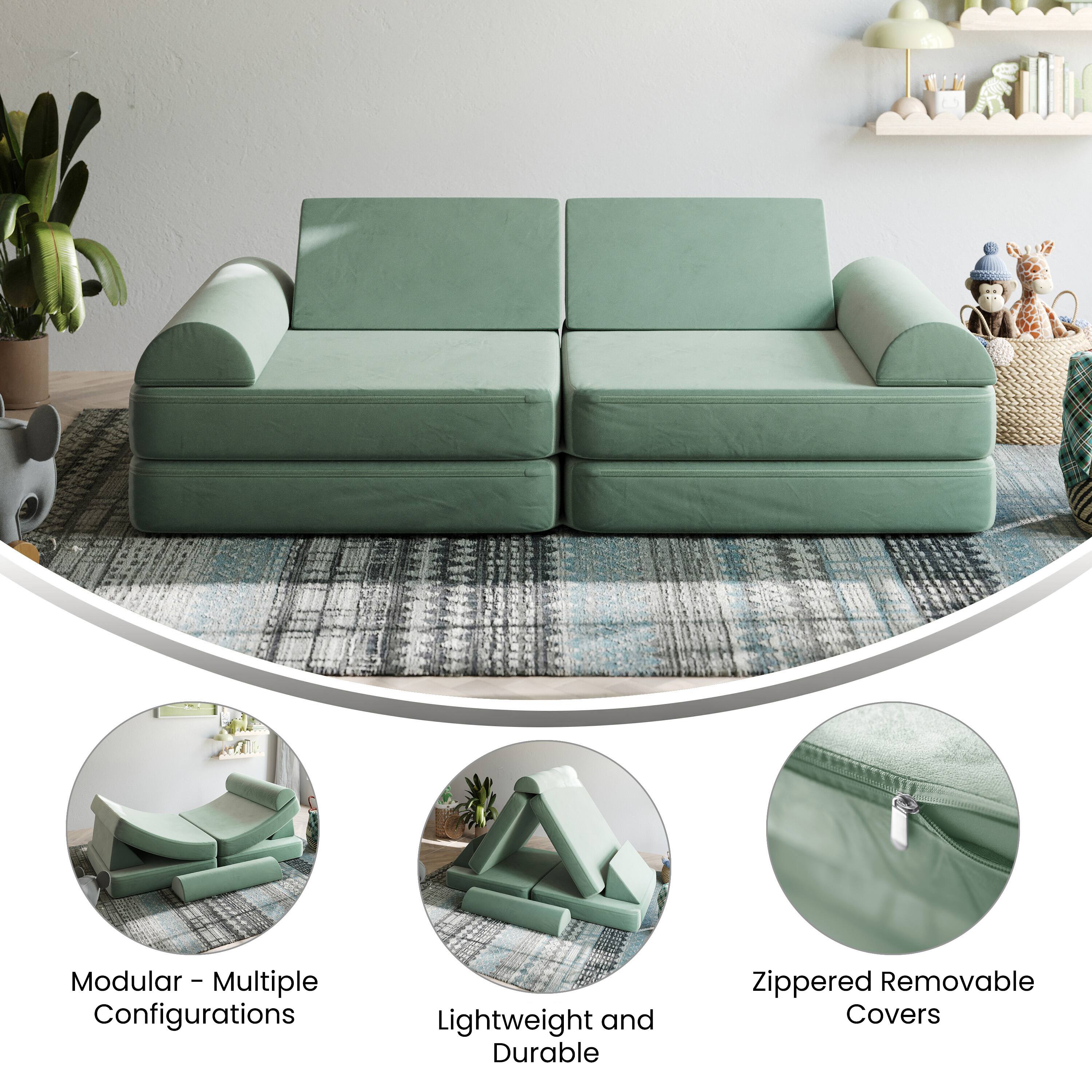 Modular - Multiple Configurations  
Lightweight and Durable  
Zippered Removable Covers
