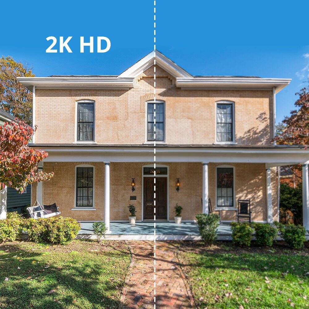 Left. HUNTVISION - E3-LT 3MP Indoor WiFi Light Bulb Camera - White.