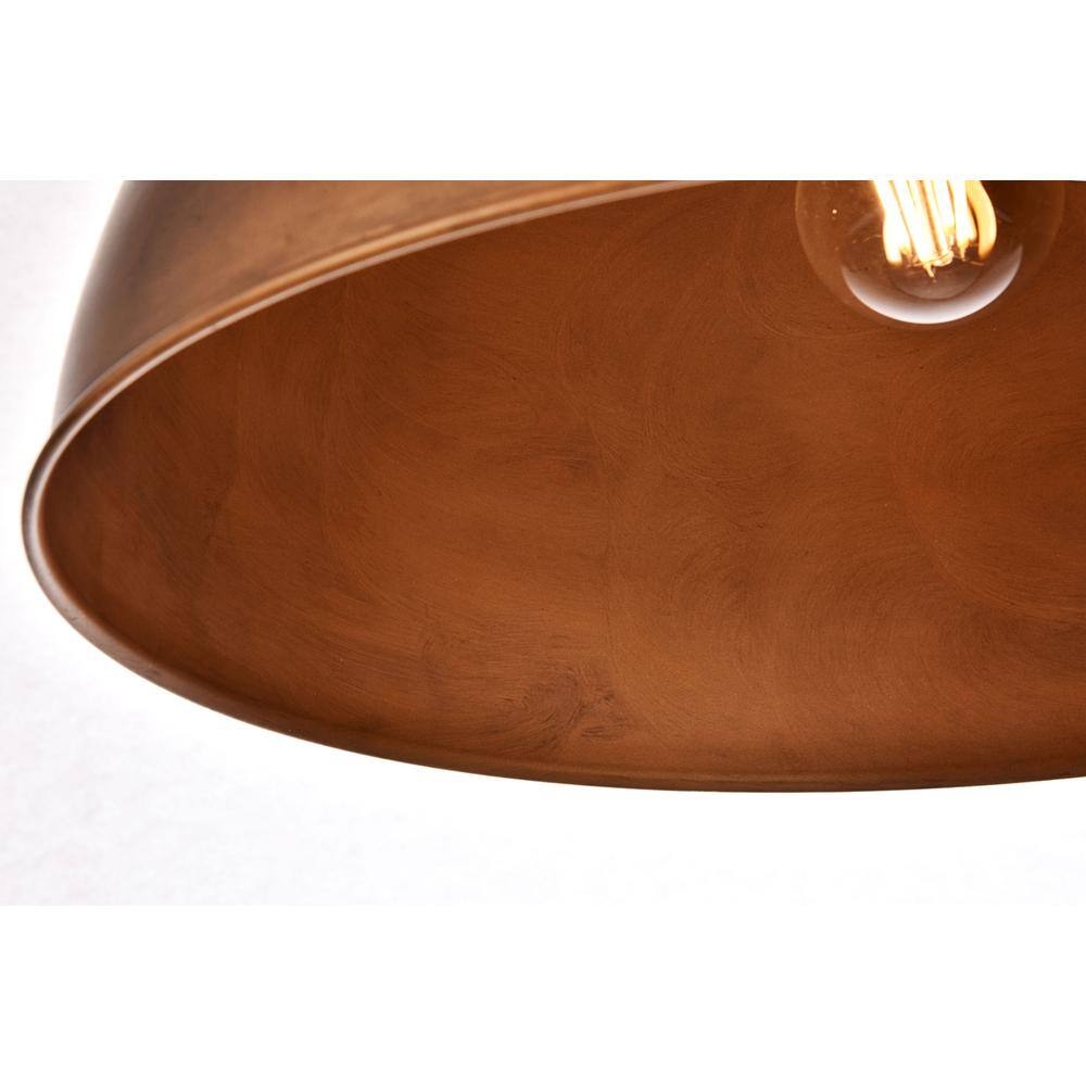 Alt View 1. Living District - Merce Collection Pendant D15 H10 Lt:1 Manual Brass Finish - Manual Brass.