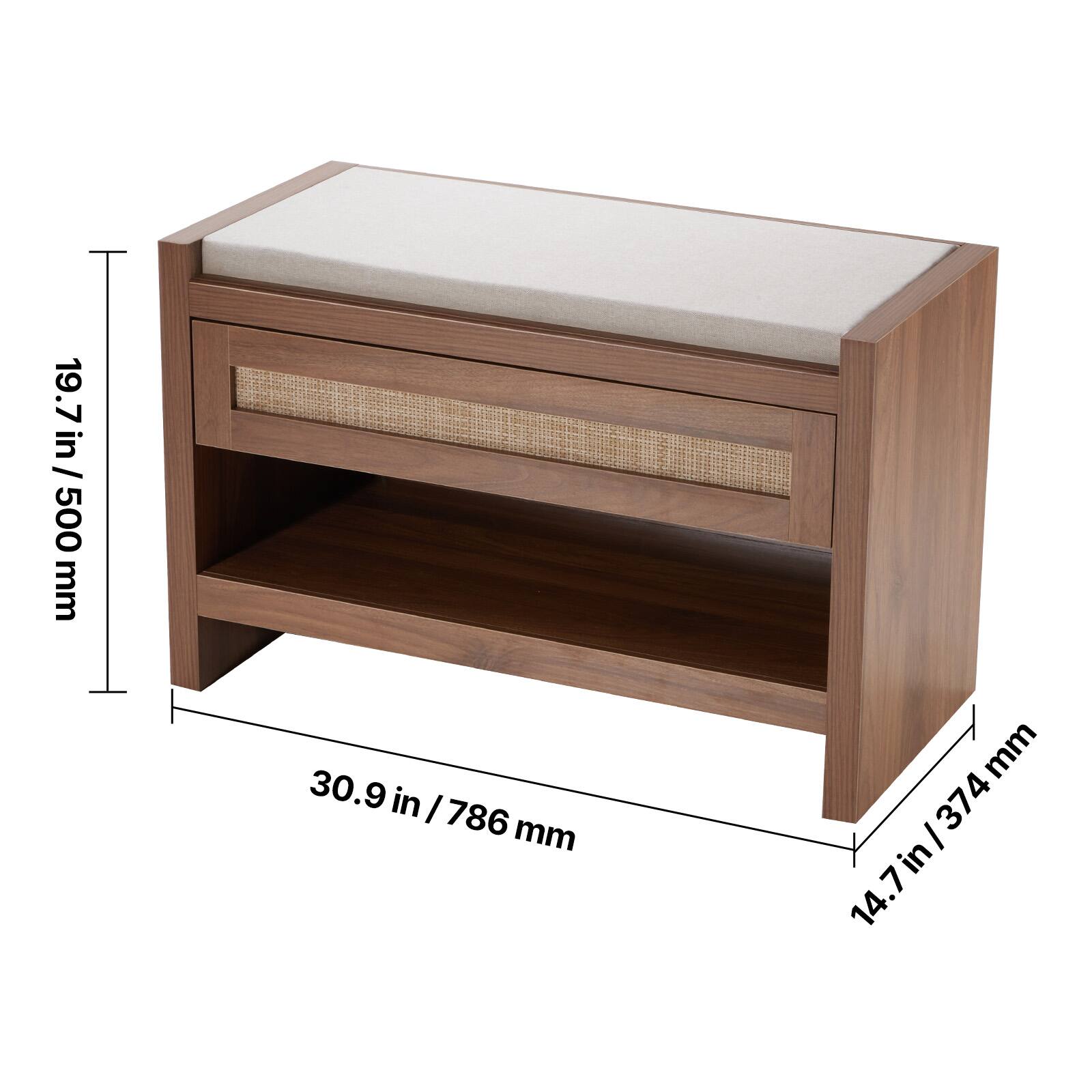 19.7 in / 500 mm  
30.9 in / 786 mm  
14.7 in / 374 mm