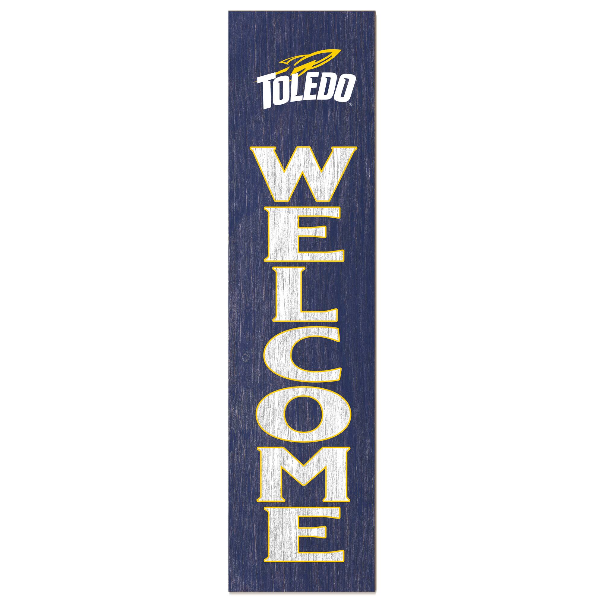 Toledo Rockets 12'' x 48'' Welcome Outdoor Leaner
