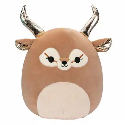 Front. Kellytoy - Squishmallow 16 Inch Plush | Antelope - Beige.