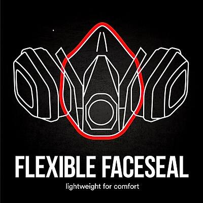 FLEXIBLE FACESEAL  
lightweight for comfort