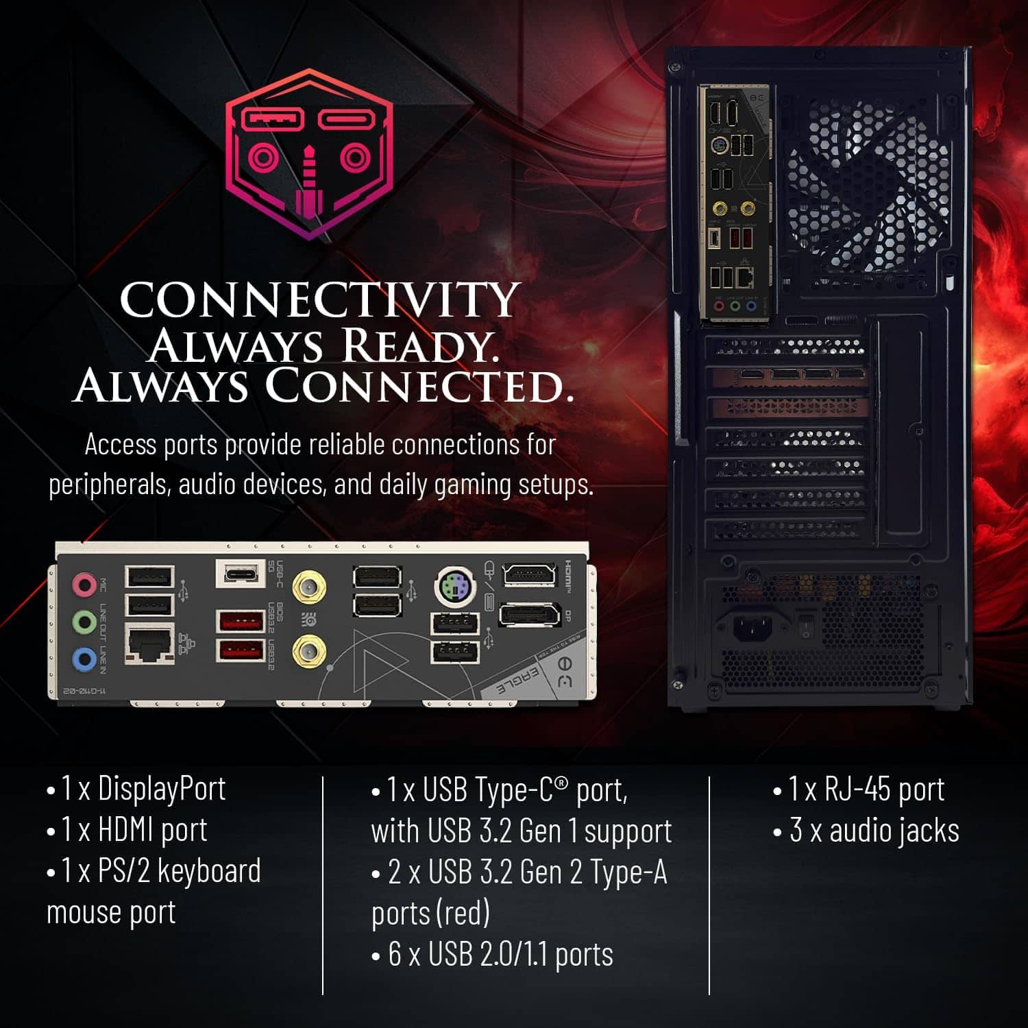 Hachiman PC Ronin Gaming PC, AMD Ryzen 5 9600X, GeForce RTX 5060