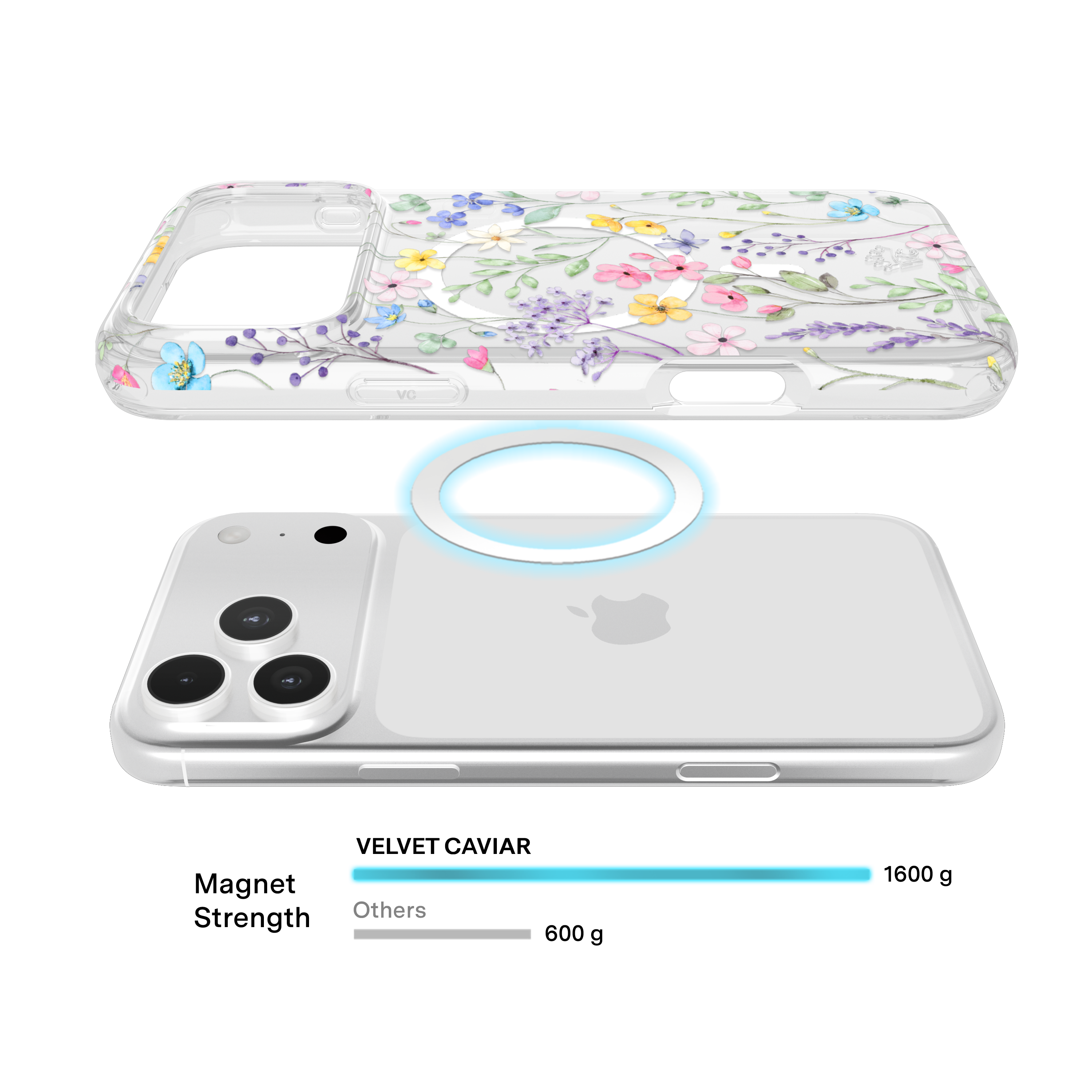 Alt View 2. VELVET CAVIAR - MagSafe Case for Apple iPhone 17 Pro - Enchanted Floral.
