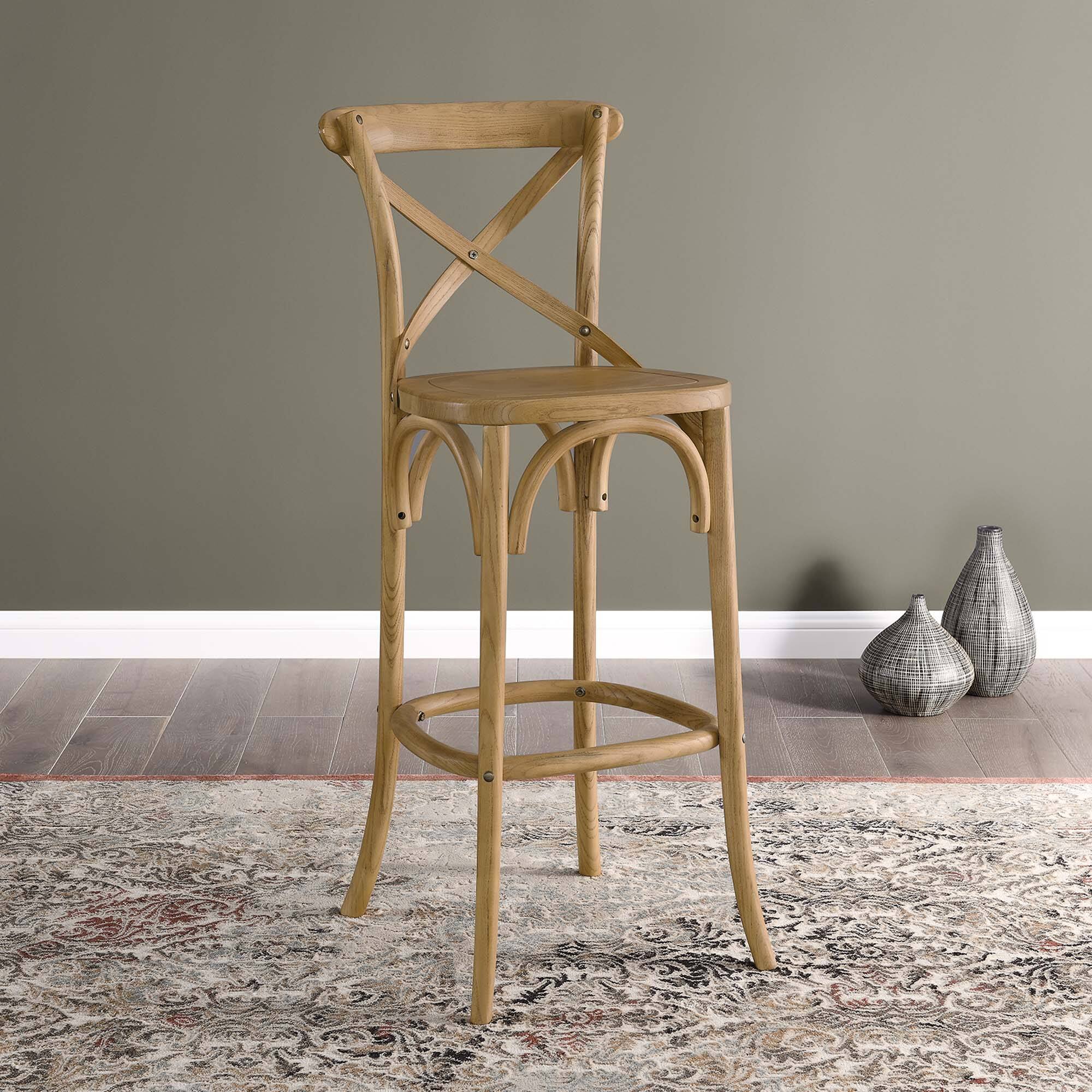 Alt View 7. Modway - Gear Bar Stool - Brown.